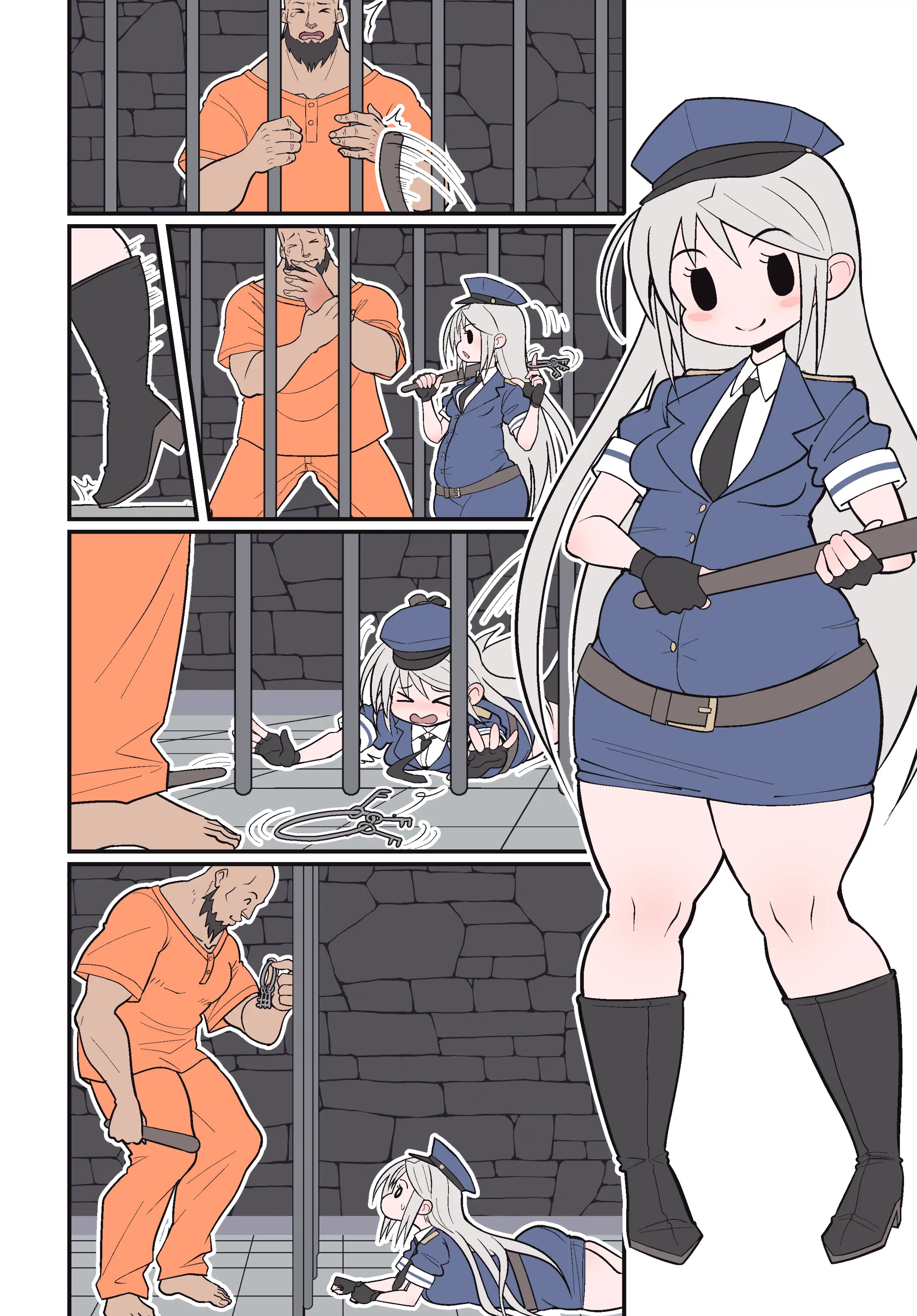 Close-up of a character's trembling hand on a screen